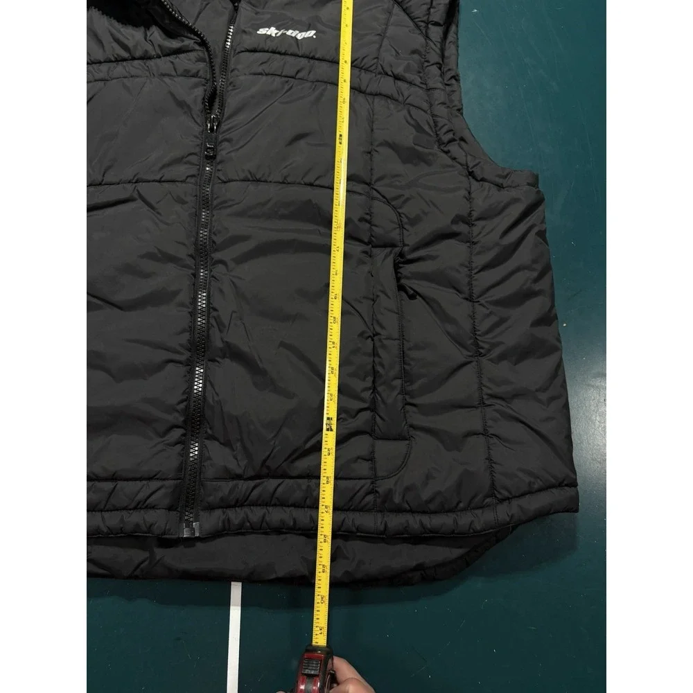 Ski-doo Quilted Vest Men's 2XL Black Puffer Primaloft Full Zip Snowmobile BRP